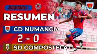 Resumen C.D. Numancia | 2-0 | S.D. Compostela