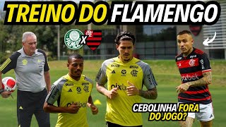 Treino do Flamengo! Cebolinha fora do jogo Palmeiras x Flamengo! Notícias do Flamengo hoje