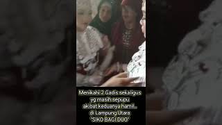 Viral pernikahan "SIKO BAGI DUO" Di lampung Utara #shorts #viral #sikobagiduo