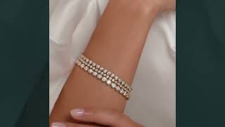 Round Moissanite Diamond Tennis Bracelet