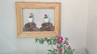 اصنع ديكور جميل لحديقة منزلك Diy Wood Slices design