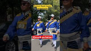 Bapak keamanan berkostum nyentrik pawai karnaval #shorts #cosplay #art