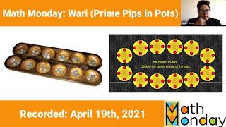 Math Monday: Wari (Prime Pips in Pots)