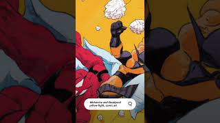 Asking AI to make comic book art of Wolverine and Deadpool pillow fight. #ai #art #short