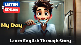 My Day | Learn English Through Story | Shadowing English Speaking Practice