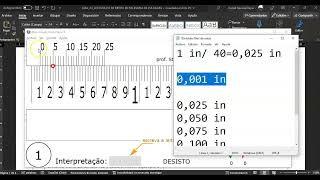 medición en milésimas de pulgada