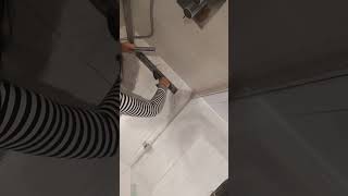 Cleaning the shower drain