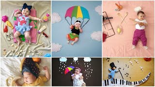 Baby Photoshoot Ideas At Home | Monthly Baby Photoshoot Ideas At Home | Monthly Birthday Photography