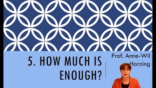 Literature review 5 - How much is enough