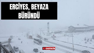 Erciyes beyaza büründü