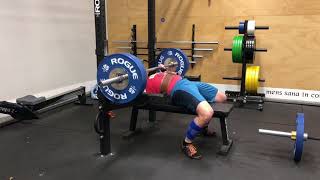 1/22/18 Bench 1ct Pause 225x4 @8.5 ws 2/5