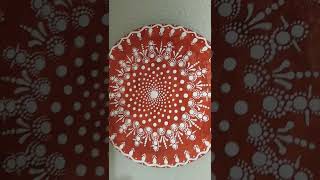 Mandala dot painting/Indian traditional look/simple for beginners...