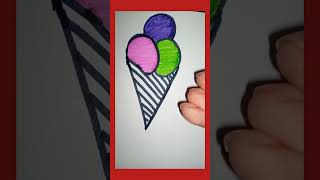 Easy n beautiful ice cream drawing with Letter Y#shorts#like#share#subscribe...