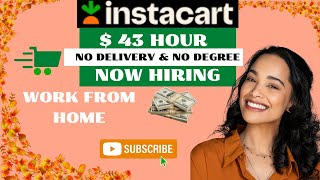 (INSTACART) TRUST & SAFETY SPECIALIST GET PAID UP TO $43 HOUR   #workfromhome #remote #instacart