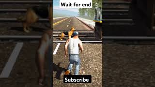 My dog killed by train | Indian bike driving 3d | #indianbikedriving3d #shorts