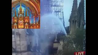 Notre Dame Cathedral destroyed by horrific fire today in Paris France.