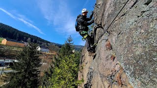 Walter Keiderling Klettersteig in Erlabrunn