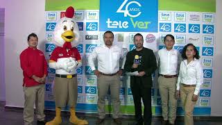 Pollos San Antonio; Debelación de logo con @TelevisaVeracruzOficial por su 40° Aniversario.