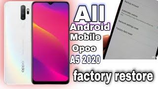 HARD RESET OPPO A5 2020 - Wipe Data / Erase Storage 2022 How to Complete Data Backup, Factory