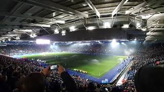 Leicester city lights show vs Liverpool