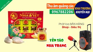 Thu âm Khai trương shop Yến sào Phương Thảo TCV24 đọc Quảng cáo