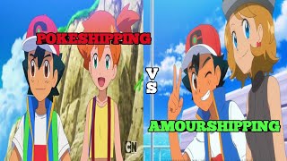 Ash invite serena😍||Amourshipping vs pokeshipping||#pokemon #amourshipping#shorts#short #ashxserena