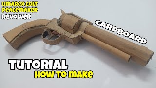 How to make CARDBOARD Umarex colt peacemaker revolver | diy cardboard gun