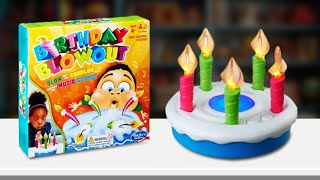 Funniest Game !! Birthday Blowout Family Game - Unboxing and Play - Peephole View Toys