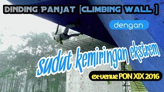 Dinding panjat "overhang" ekstrem ||ex-Venue ||panjat tebing|| PON 2018