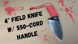 Hand Forging a 5160 Field Knife w/ 550 Cord Wrapped Handle | Knife Making