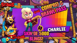 Voltei! Comprei o Brawl Pass da Charlie (No final da temporada) | Brawl Stars