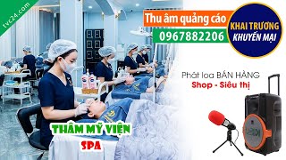 Thu âm quang cao khai trương thẩm mỹ viện An Bình MC đọc khuyến mại