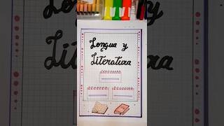 Carátula/Portada de Lengua y literatura #caratulas #portadas #shortsvideo #creatividad #viral #love