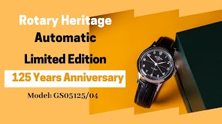 Rotary Heritage Automatic Limited Edition Watch - 125 Years Anniversary