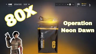 80 Alpha Pack Opening in Operation Neon Dawn | Rainbow Six Siege