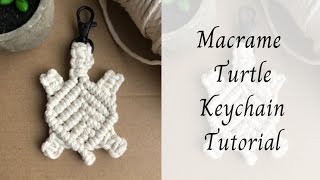 Macrame Turtle Keychain Tutorial