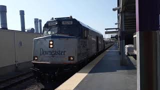 Amtrak Downeaster to Boston South station entering Anderson Woburn