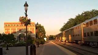 CP-DME/Metra F40C 2 way meet at Itasca Il. 7/25/11