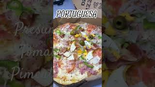 Nossa pizza mais vendida portuguesa. Na sua qual são os ingredientes?