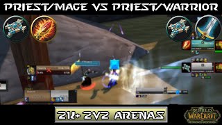 Mage/Priest vs Priest/Warrior | TBC Classic S1 | 2k+ 2v2 Arena | Lunyx