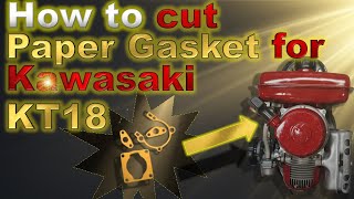 How to easily cut paper gasket by yourself.