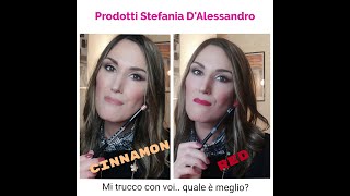 Tutorial Makeup Occhi e Labbra: Cinnamon o Red? Tu quale scegli?(prodotti Stefania D'Alessandro)