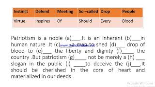 patriotism is a noble........