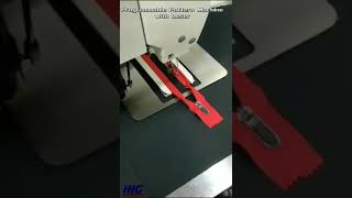 How To Welting Zipper Pocket With Laser Programable Pattern Machine  #Shorts