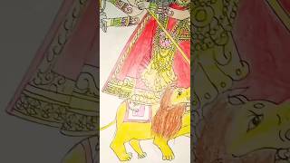 🤗Happy Navratri 🙏🏻Special Drawing Art. #navratri #statusvideo