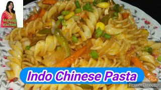 Indo Chinese Pasta Easy to make Indian flavour Chinese Pasta