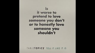 Table Talk: To Love or Not