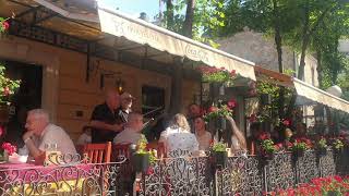 Serbia Belgrade restaurant musicians at Scadarlija