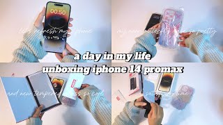 Vlog #9 : Days in my life unboxing iPhone 14 promax 𐙚˙ ༘,review camera,new butterfly case🦋༘⋆ (ASMR)