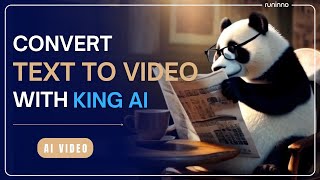 CONVERTTEXT TO VIDEO WITH KING AI (FREE)